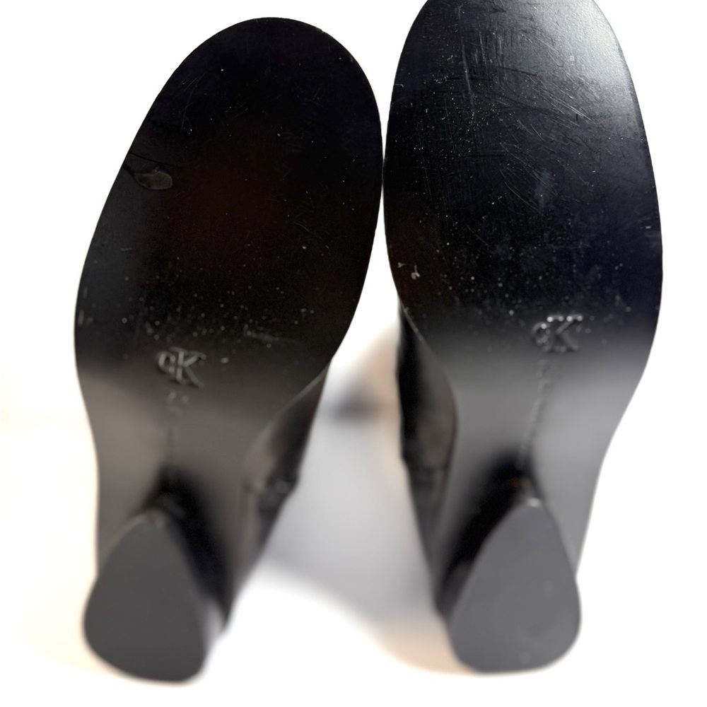 Calvin Klein Women's Black Leather Boots - Picture 8 of 11